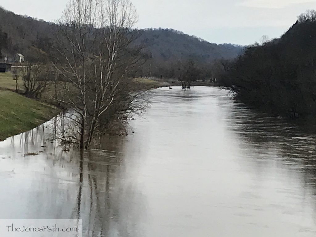 Clinch River is Above the Lower Banks